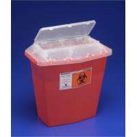 Sharps-A-Gator Tortuous Path Sharp Containers, 5 Quart, Red, 30/cs