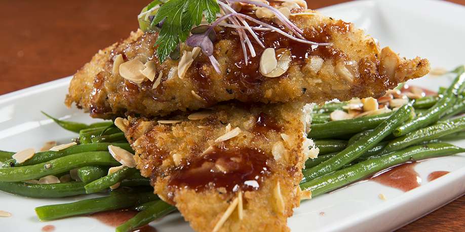 Almond Crusted Tilapia with Buttermilk and Cheese