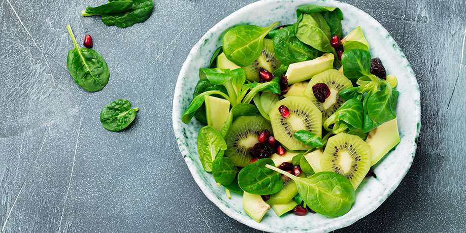 Avocado, Kiwi and Brussels Sprouts Salad