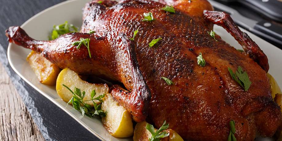Baked Duck in Sweet and Spicy Marinade