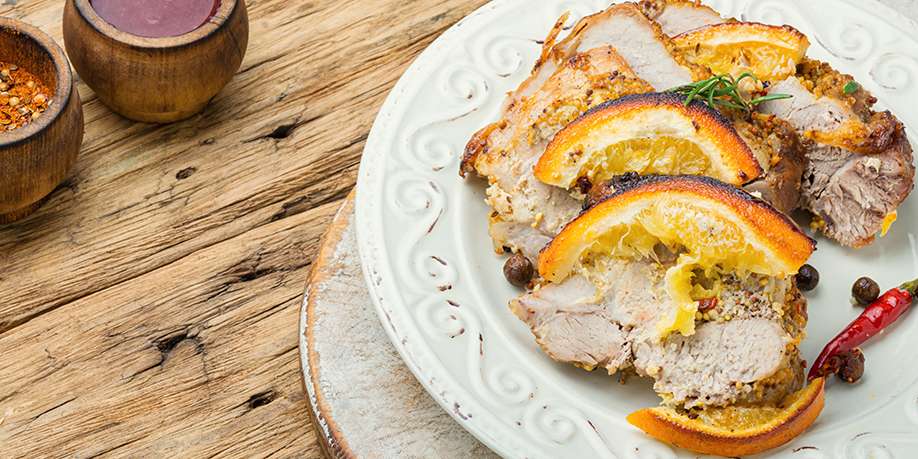 Baked Pork with Oranges