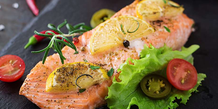 Baked Salmon with Mustard and Lemon