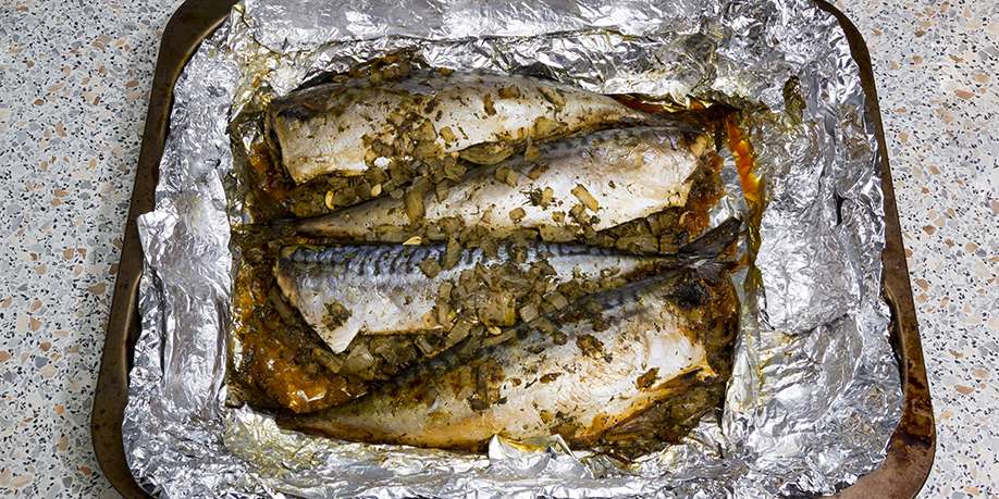 Baked Stuffed Mackerel