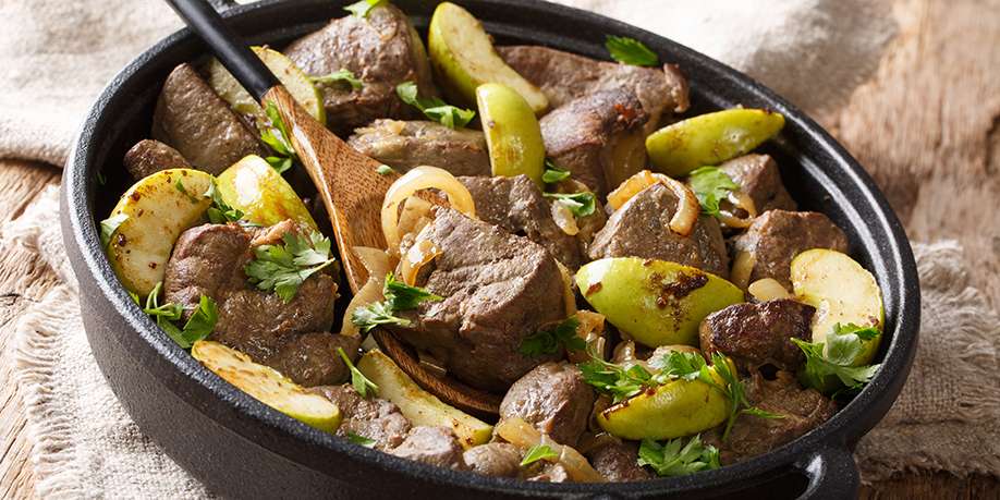 Beef Liver with Apples