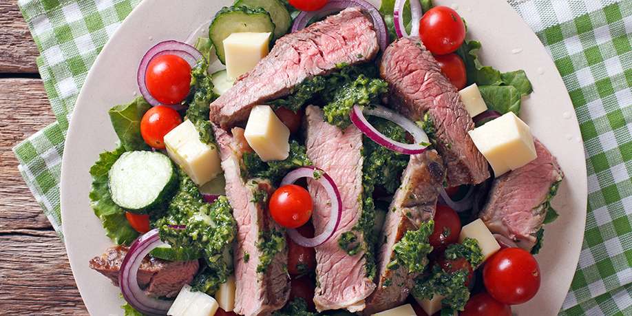 Beef Steak in Chimichurri Sauce