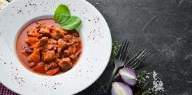 Beef with Beans in Tomato Sauce