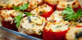 Bell Pepper Stuffed with Chicken Breast and Vegetables