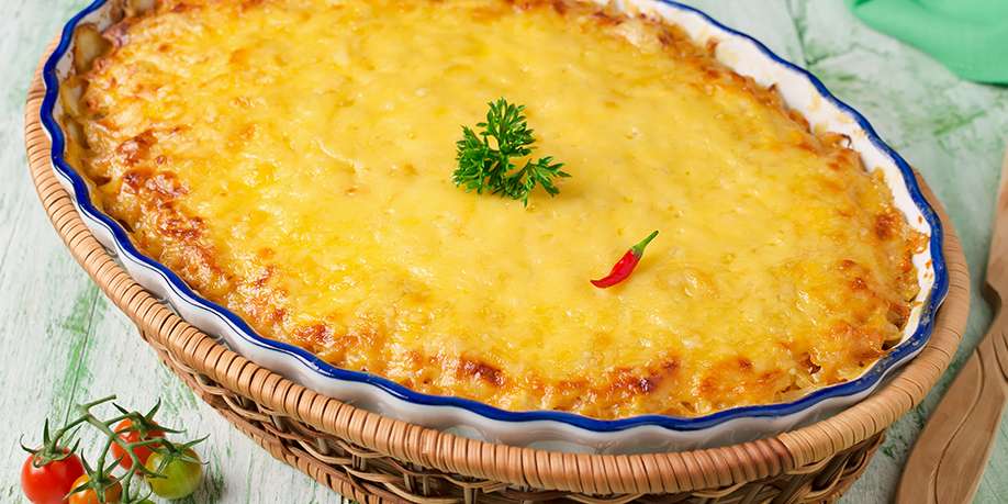 Cabbage Casserole with Meat and Mushrooms