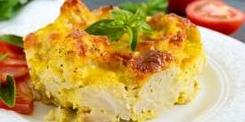 Cauliflower Casserole with Bell Peppers and Onions