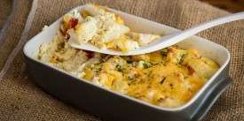 Cauliflower Casserole with Chicken Breast and Cheese