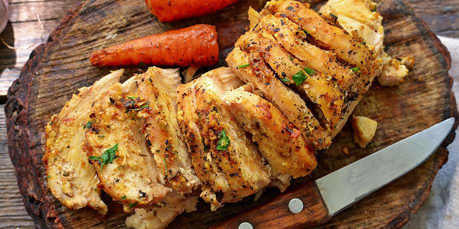 Chicken Breast Baked Fennel, Carrots and Oranges