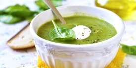 Chicken Cream Soup with Spinach