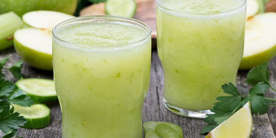 Cucumber, Lime, and Apple Cocktail