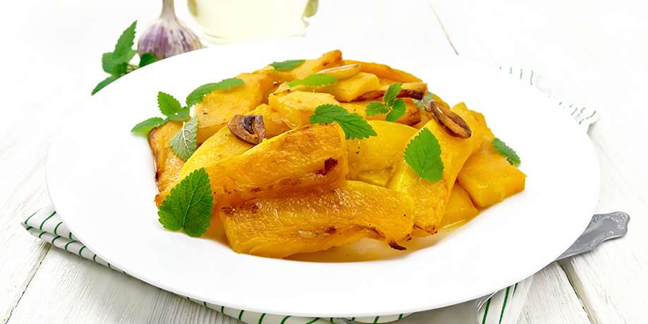 Fried Pumpkin with Garlic