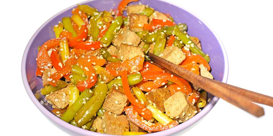 Fried Tofu with Green Beans