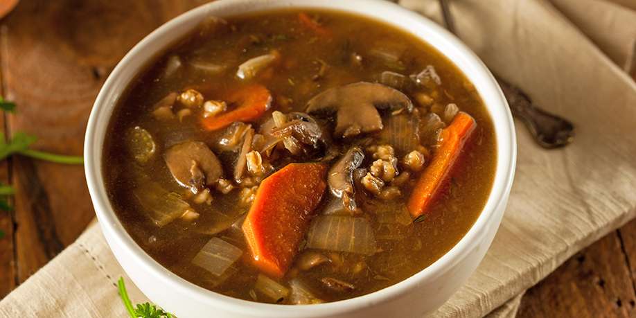 Mushroom Soup with Barley