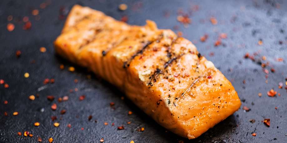 Salmon with Coriander and Garlic