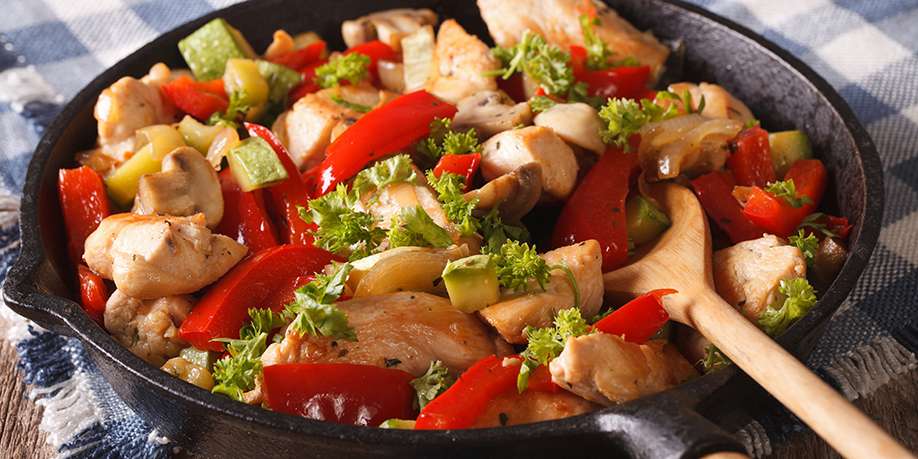 Sauté with Chicken and Mushrooms