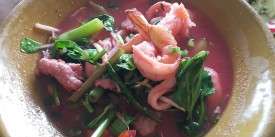 Seafood and Beetroot Soup