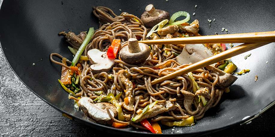 Soba Noodles with Mushroom Sauce