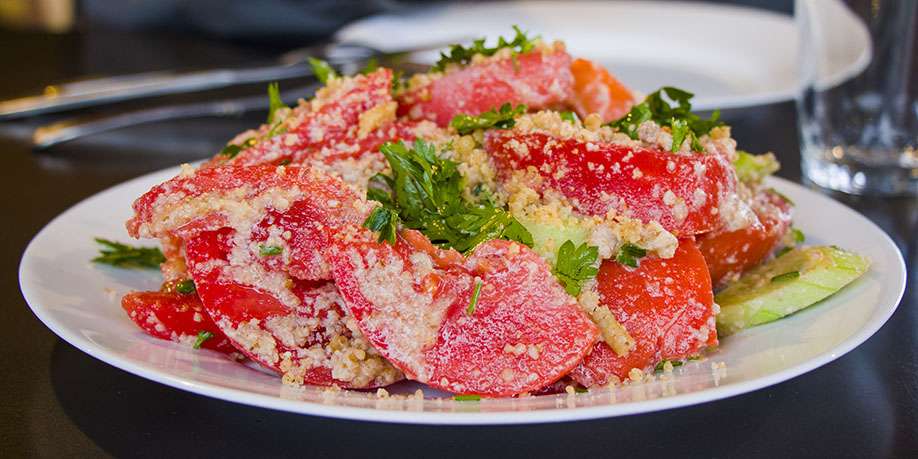 Tomato Salad with Cilantro and Honey